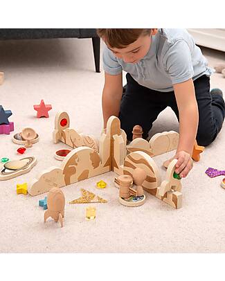 tickit Discovery Space Dividers - Natural - Birch - from 3 Years Sensory Games_