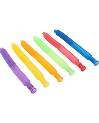 tickit Elastic Sensory Tubes - Rainbow - 6 Pieces Sensory Games_