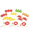 tickit Emu Wood Fruit Threading Set - 21 Pieces - +3 Years Wooden Food