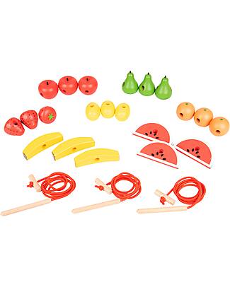 tickit Emu Wood Fruit Threading Set - 21 Pieces - +3 Years Wooden Food