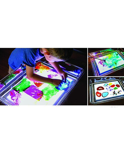 tickit Exploration Light Tray - A3 - Transparent Polycarbonate - Infinite Game Experiences Sensory Games_