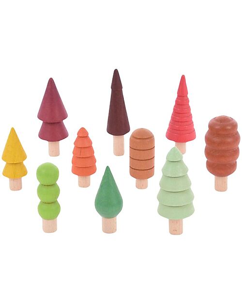 tickit Forest Game Set - 10 Trees - Seasonal Trees - Beech Wood - from 10 Months Montessori Toys