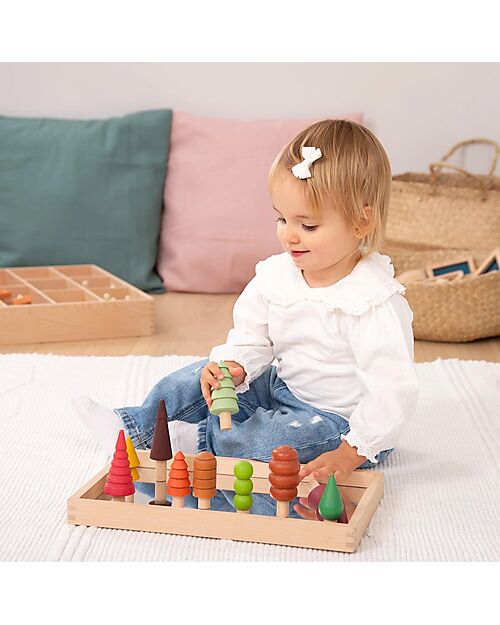 tickit Forest Game Set - 10 Trees - Seasonal Trees - Beech Wood - from 10 Months Montessori Toys