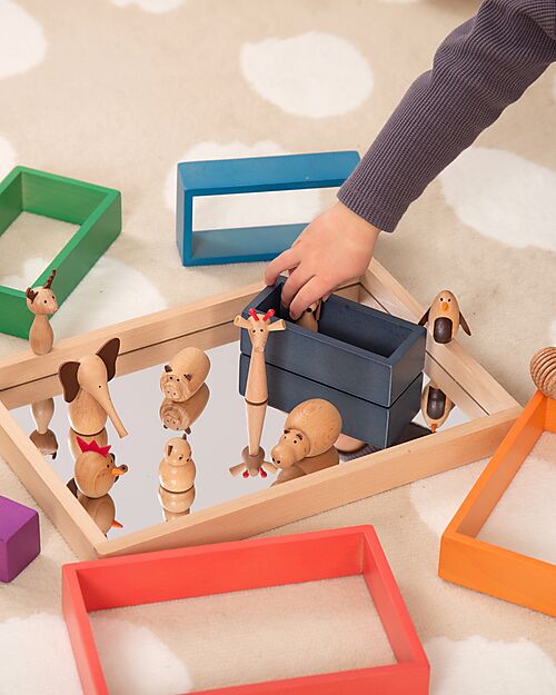 tickit FSC Beech Wood Animal Friends Set - 10 Pieces - +3 Years Wooden Animals