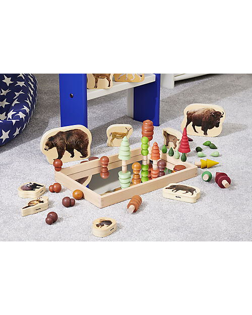 tickit FSC Beech Wood Mirror Tray - 36 x 24 x 3 cm - 0+ Sensory Games_