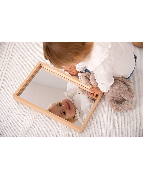 tickit FSC Beech Wood Mirror Tray - 36 x 24 x 3 cm - 0+ Sensory Games_