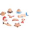 tickit FSC Beech Wood Sea Creatures Set - 10 Pieces - +3 Years Wooden Animals