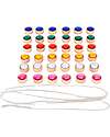 tickit FSC Beech Wood Threading Jewelry Set - 36 Pieces - 2.5 x 3 cm - +3 Years Wooden Stacking Toys