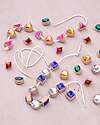 tickit FSC Beech Wood Threading Jewelry Set - Geometric Shapes - 36 Pieces - 2.5 x 3 cm - +3 Years Wooden Stacking Toys