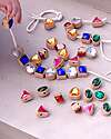 tickit FSC Beech Wood Threading Jewelry Set - Geometric Shapes - 36 Pieces - 2.5 x 3 cm - +3 Years Wooden Stacking Toys