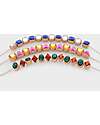 tickit FSC Beech Wood Threading Jewelry Set - Geometric Shapes - 36 Pieces - 2.5 x 3 cm - +3 Years Wooden Stacking Toys