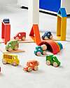 tickit FSC Beech Wood Vehicles - Rainbow - 12 Pieces - 12m+ Wooden Toy Cars, Trains & Trucks