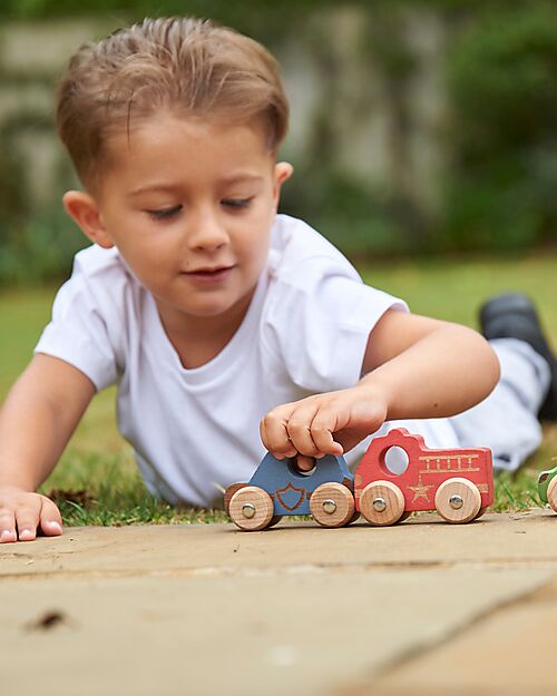 tickit FSC Beech Wood Vehicles - Rainbow - 12 Pieces - 12m+ Wooden Toy Cars, Trains & Trucks