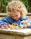 tickit FSC Beech Wood Vehicles - Rainbow - 12 Pieces - 12m+ Wooden Toy Cars, Trains & Trucks