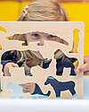 tickit FSC Birch Wood Interlocking Puzzle Game - Safari Animals - 10 Pieces - 12m+ Wooden Stacking Toys