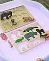 tickit FSC Birch Wood Interlocking Puzzle Game - Safari Animals - 10 Pieces - 12m+ Wooden Stacking Toys