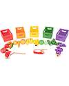 tickit FSC Emu Wood Fruit and Vegetable Threading Set - 26 Pieces - +3 Years Wooden Food