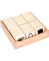tickit FSC Poplar Wood Tile Set - 90 Pieces - with Box - 6 x 6 cm - +3 Years Pretend Play