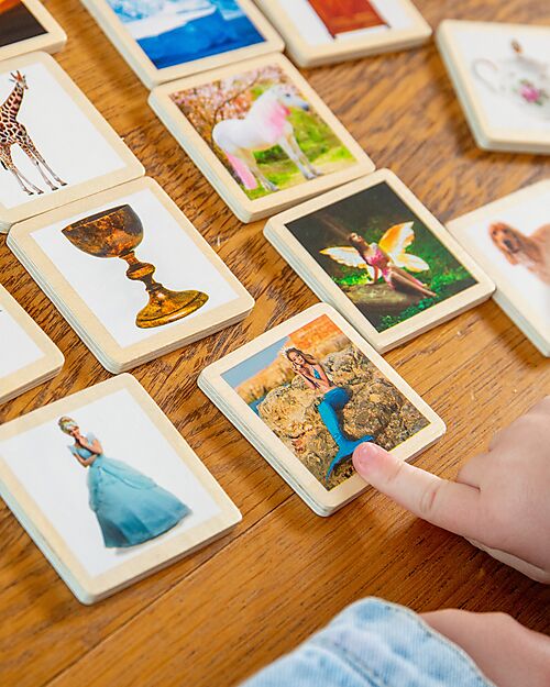 tickit FSC Poplar Wood Tile Set - 90 Pieces - with Box - 6 x 6 cm - +3 Years Pretend Play