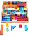 tickit Gem Building Mirror Tray - 72 Pieces - from 3 Years - For Light Panel Sensory Games_