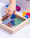 tickit Gem Cube Mirror Tray - 25 Pieces - from 3 Years - For Light Panel Sensory Games_