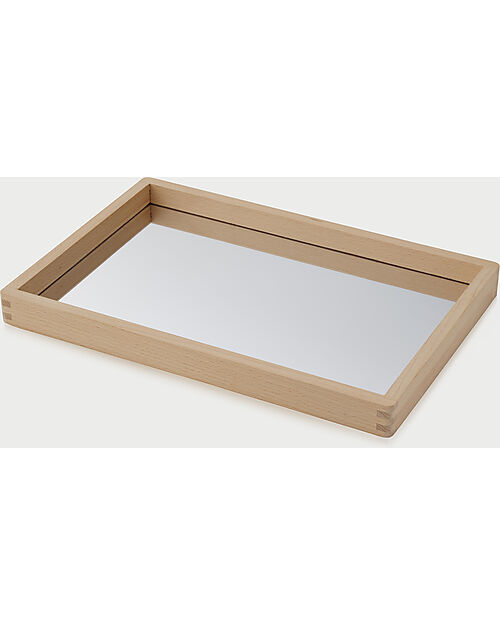 tickit Mirror Tray - for Play and Language - Solid Wood from Sustainable Forests Sensory Games_