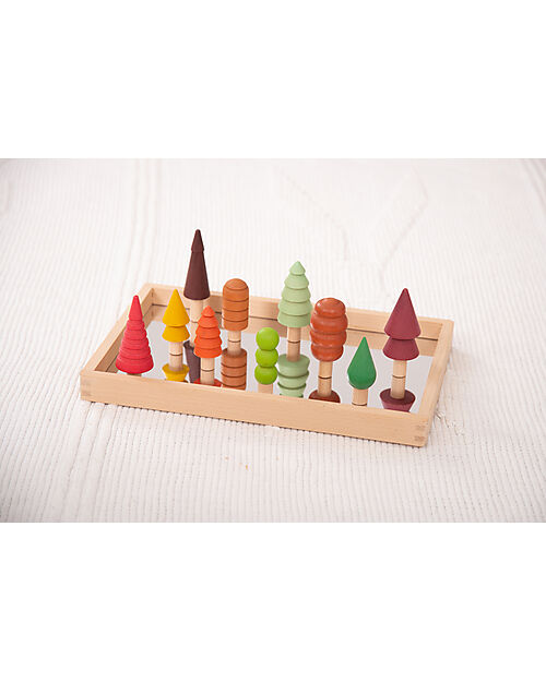 tickit Mirror Tray - for Play and Language - Solid Wood from Sustainable Forests Sensory Games_