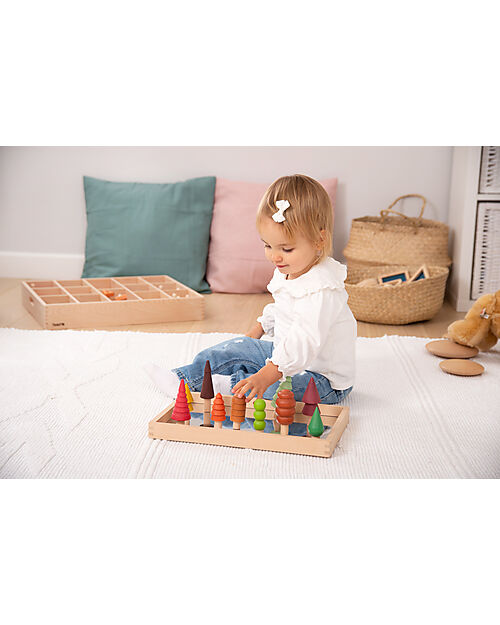 tickit Mirror Tray - for Play and Language - Solid Wood from Sustainable Forests Sensory Games_