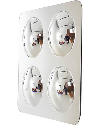 tickit Mirror with 4 Domes - 49 x 49 cm - +3 Years Sensory Games_
