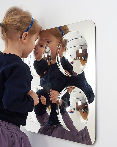 tickit Mirror with 4 Domes - 49 x 49 cm - +3 Years Sensory Games_