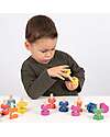tickit Nuts and Bolts - Rainbow - 28 Pieces - Beech Wood - from 12 Months Wooden Stacking Toys