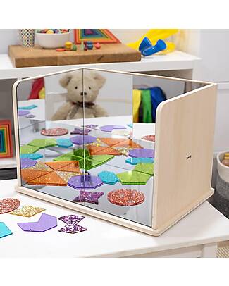 tickit Rectangle Exploratory Mirror - FSC Birch Wood - 31,5 x 47 x 32 cm - 0+ Sensory Games_