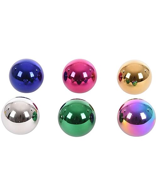 tickit Reflective Sensory Mystery Balls - Blue/Green/Gold/Pink/Silver/Mirror Burst - 6 Balls - Suitable for All Ages Sensory Games_