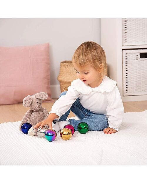 tickit Reflective Sensory Mystery Balls - Blue/Green/Gold/Pink/Silver/Mirror Burst - 6 Balls - Suitable for All Ages Sensory Games_