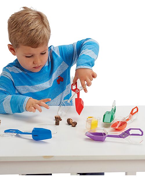 tickit Scissor-Handled Tongs - Rainbow - 6 Pieces - +3 Years Outdoor Games and Toys_