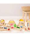 tickit Sensory Blocks - 16 Blocks and 4 Shapes - in Wood - from 12 Months Wooden Blocks and Construction Sets