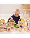 tickit Sensory Blocks - 16 Blocks and 4 Shapes - in Wood - from 12 Months Wooden Blocks and Construction Sets