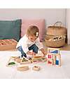 tickit Sensory Blocks - 16 Blocks and 4 Shapes - in Wood - from 12 Months Wooden Blocks and Construction Sets