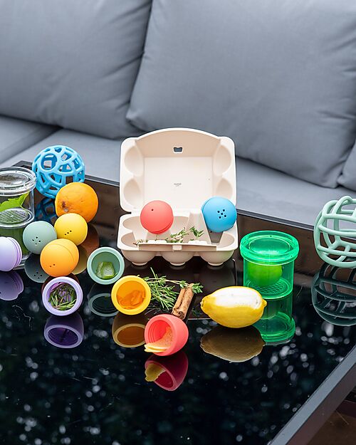 tickit Sensory Egg Game - Rainbow - 6 Pieces - Food Grade Silicone Sensory Games_