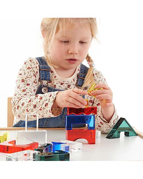 tickit Sensory Game Set - Color Crystal Block - 15 Inspiration Cards - from 3 Years Sensory Games_