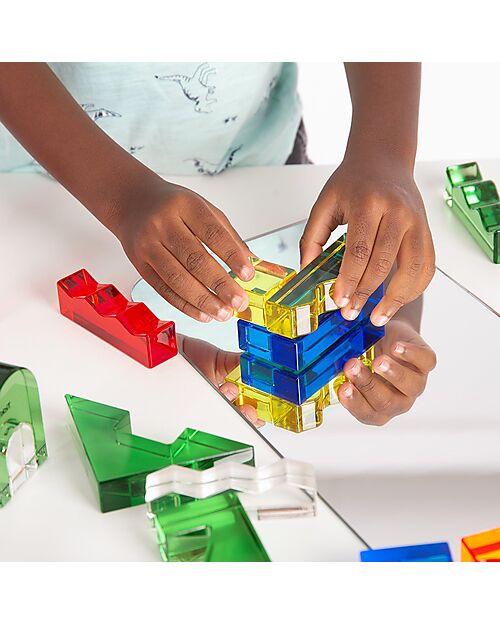 tickit Sensory Game Set - Color Crystal Block - 15 Inspiration Cards - from 3 Years Sensory Games_