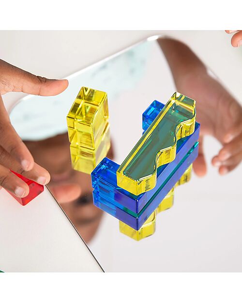 tickit Sensory Game Set - Color Crystal Block - 15 Inspiration Cards - from 3 Years Sensory Games_