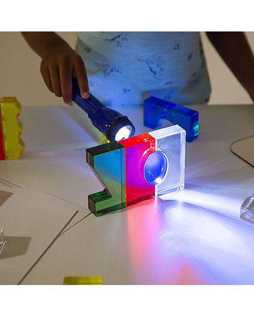 tickit Sensory Game Set - Color Crystal Block - 15 Inspiration Cards - from 3 Years Sensory Games_