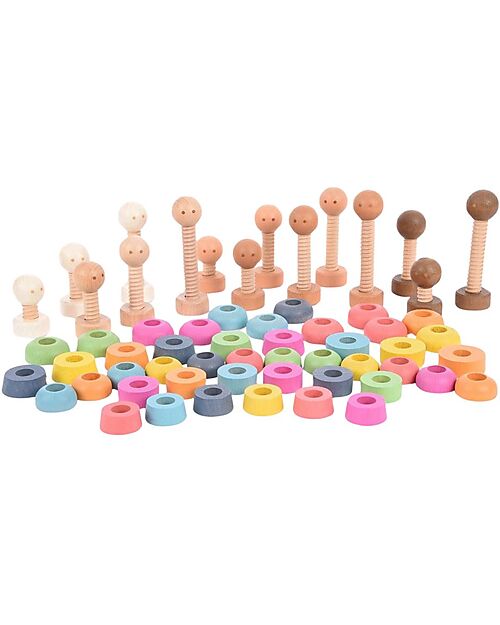 tickit Sensory Game Set - Community People - Rainbow - in Wood - from 3 Years Sensory Games_