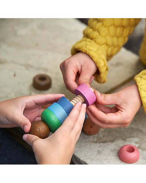 tickit Sensory Game Set - Community People - Rainbow - in Wood - from 3 Years Sensory Games_