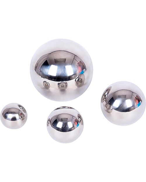 tickit Sensory Reflective Balls - Mirrored Silver - 4 Balls - Suitable for All Ages Sensory Games_