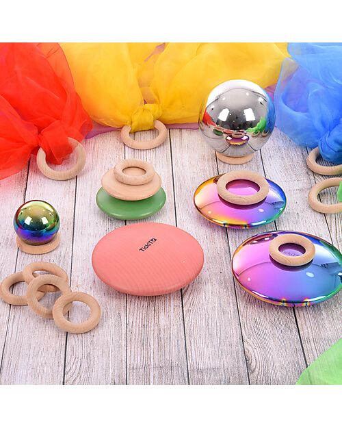 tickit Sensory Reflective Balls - Mirrored Silver - 4 Balls - Suitable for All Ages Sensory Games_