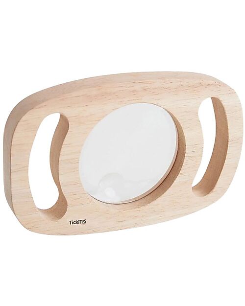 tickit Sensory Toy in FSC Rubber Wood - Easy Hold - Magnifying Glass - 12m+ Sensory Games_