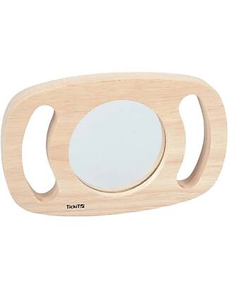 tickit Sensory Toy in FSC Rubber Wood - Easy Hold - Plane Mirror - 12m+ Sensory Games_
