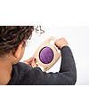tickit Sensory Toy in FSC Rubber Wood - Easy Hold - with Glitter Panel - Purple - 12m+ Sensory Games_